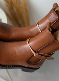 The Fashion Project Μποτάκια Chelsea με μεταλλικό στοιχείο - Ταμπά -The Fashion Project κατάστημα mpotakia me metalliko stoixeio 105503 b2r0