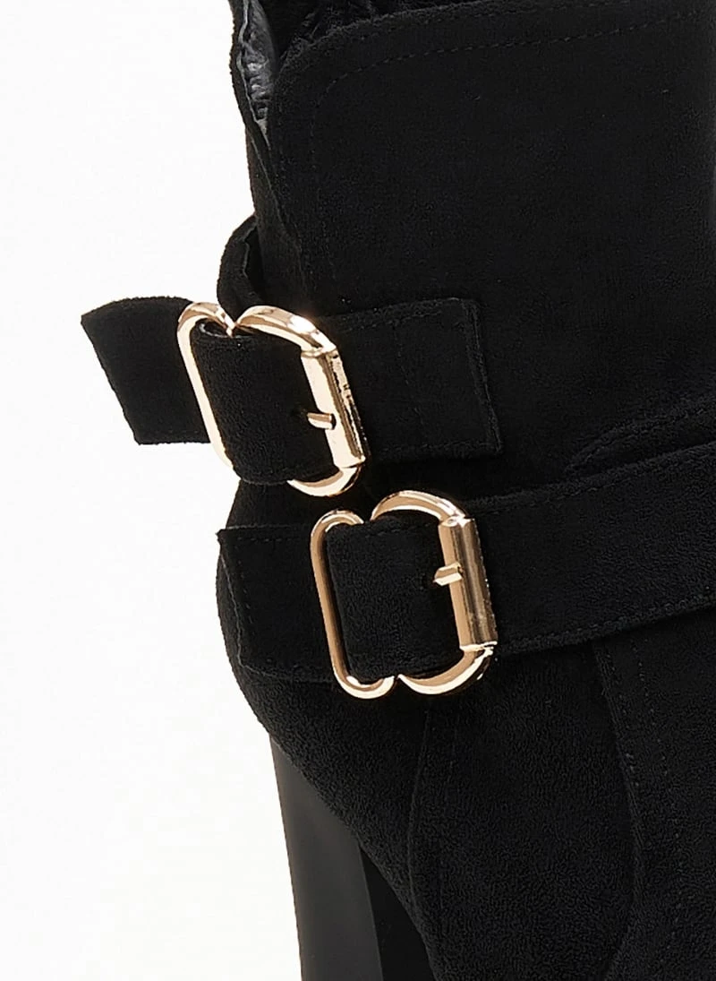 The Fashion Project Μποτάκια Suede με μεταλλικά στοιχεία - Μαύρο 6 The Fashion Project Μποτάκια Suede με μεταλλικά στοιχεία - Μαύρο - Image 6