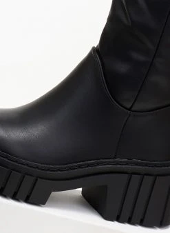 The Fashion Project Μποτάκια με Sheepskin επένδυση - Μαύρο -The Fashion Project κατάστημα mpotakia me sheepskin ependusi 105836 ezx0