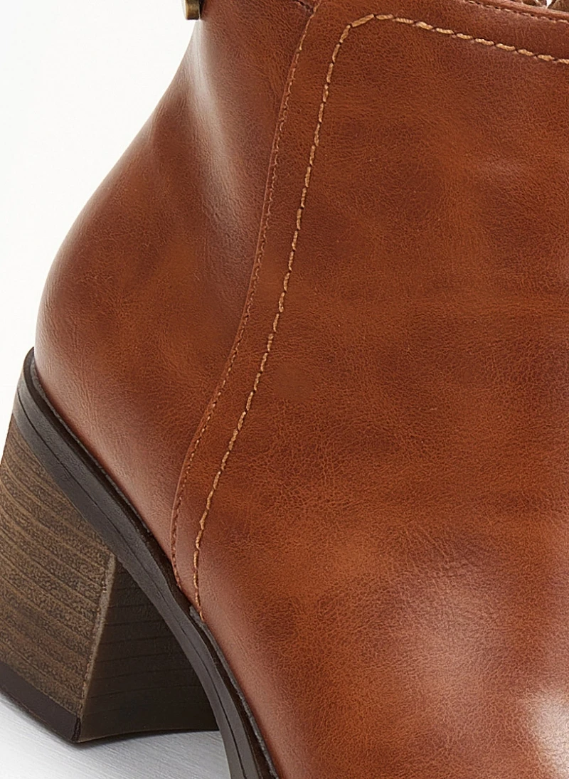 The Fashion Project Μποτάκια αστραγάλου με χοντρό τακούνι - Ταμπά 5 The Fashion Project Μποτάκια αστραγάλου με χοντρό τακούνι - Ταμπά - Image 5