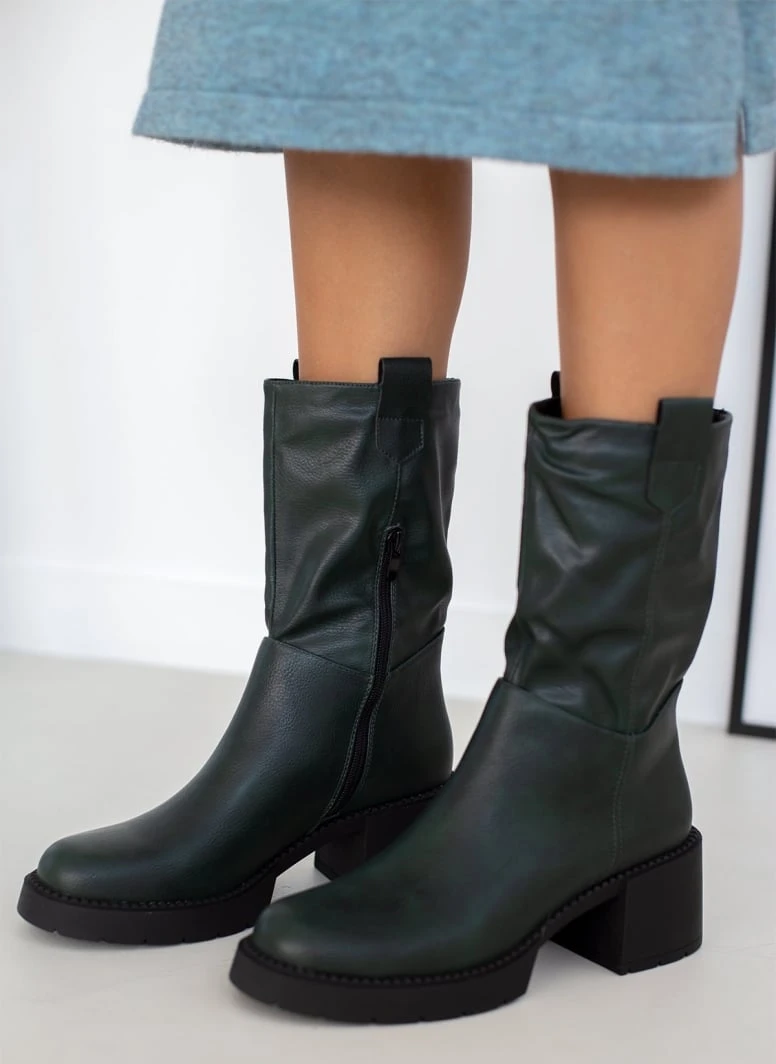 The Fashion Project Μποτάκια με χοντρό τακούνι - Κυπαρισσί 7 The Fashion Project Μποτάκια με χοντρό τακούνι - Κυπαρισσί - Image 7