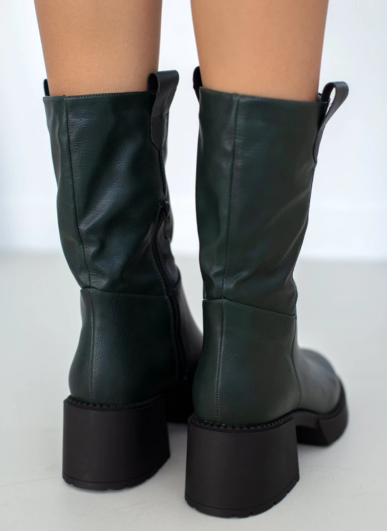 The Fashion Project Μποτάκια με χοντρό τακούνι - Κυπαρισσί 4 The Fashion Project Μποτάκια με χοντρό τακούνι - Κυπαρισσί - Image 4