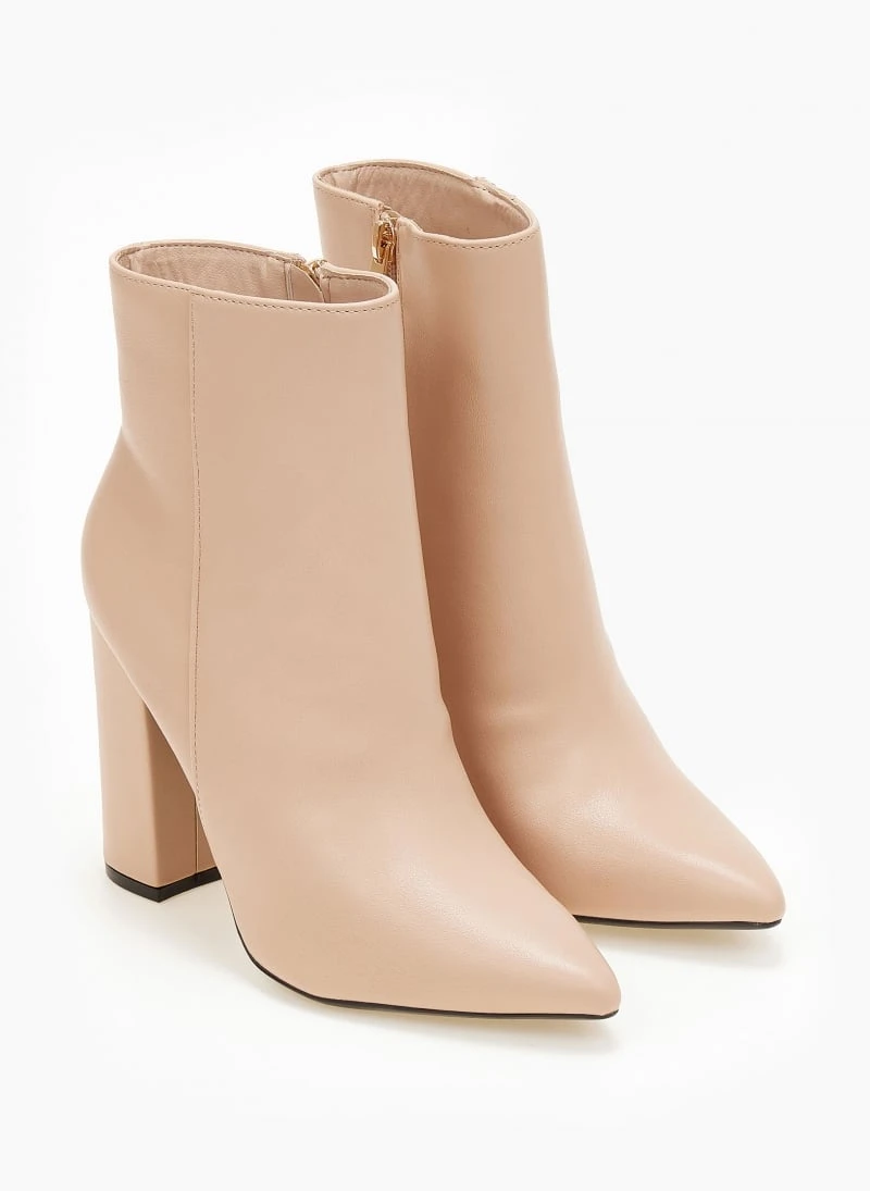 The Fashion Project Μποτάκια μυτερά με κάθετη ραφή - Nude 2 The Fashion Project Μποτάκια μυτερά με κάθετη ραφή - Nude - Image 2