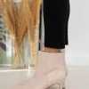 The Fashion Project Μποτάκια μυτερά με χαμηλό τακούνι - Μπεζ