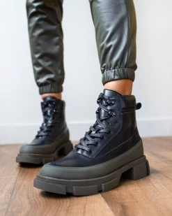 The Fashion Project Αρβυλάκια με ιδιαίτερη σόλα - Χακί/Μαύρο