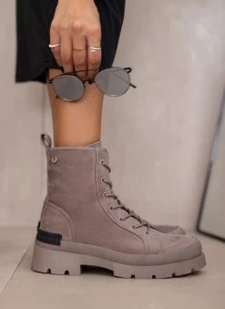 Xti Footwear Αρβυλάκια Suede με Chunky σόλα Xti 140571 - Τάουπε