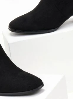 The Fashion Project Μποτάκια Suede με ελαστική γάμπα - Μαύρο 9 The Fashion Project Μποτάκια Suede με ελαστική γάμπα - Μαύρο -The Fashion Project κατάστημα mpotakia suede me elastiki gampa 106488 1l9n