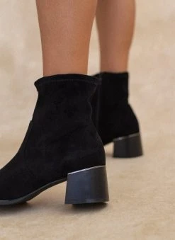 The Fashion Project Μποτάκια Suede με ελαστική γάμπα - Μαύρο 13 The Fashion Project Μποτάκια Suede με ελαστική γάμπα - Μαύρο -The Fashion Project κατάστημα mpotakia suede me elastiki gampa 106488 5ihx