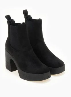 The Fashion Project Μποτάκια Chelsea με κρεπ τακούνι - Μαύρο 12 The Fashion Project Μποτάκια Chelsea με κρεπ τακούνι - Μαύρο -The Fashion Project κατάστημα mpotakia suede me fiapa 106146 waks