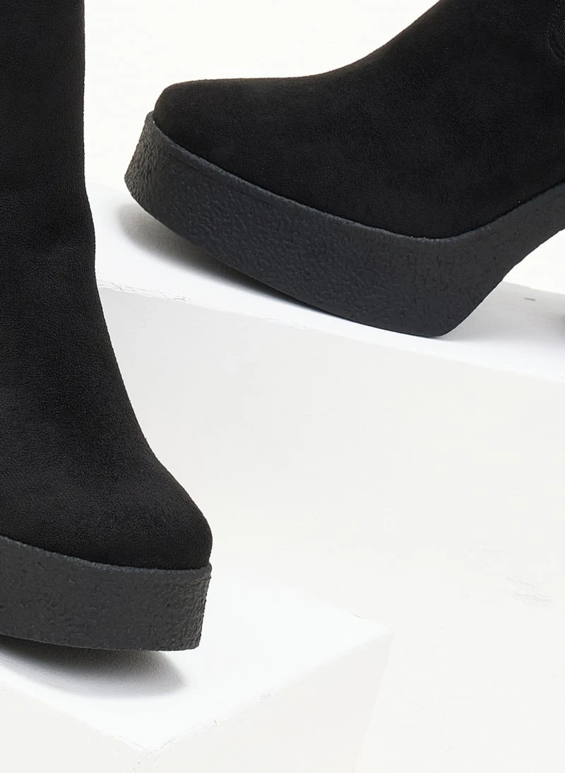The Fashion Project Μποτάκια Chelsea με κρεπ τακούνι - Μαύρο 7 The Fashion Project Μποτάκια Chelsea με κρεπ τακούνι - Μαύρο - Image 7
