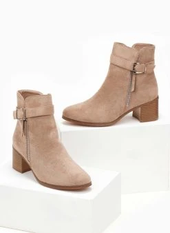 The Fashion Project Μποτάκια Suede με μεταλλικό φερμουάρ - Πούρο 12 The Fashion Project Μποτάκια Suede με μεταλλικό φερμουάρ - Πούρο -The Fashion Project κατάστημα mpotakia suede me metalliko fermouar 107059 31r0