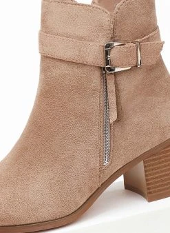 The Fashion Project Μποτάκια Suede με μεταλλικό φερμουάρ - Πούρο 9 The Fashion Project Μποτάκια Suede με μεταλλικό φερμουάρ - Πούρο -The Fashion Project κατάστημα mpotakia suede me metalliko fermouar 107059 v7gn