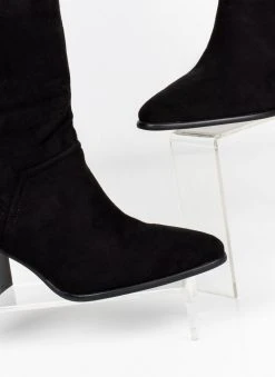 The Fashion Project Μποτάκια Suede με τακούνι - Μαύρο 12 The Fashion Project Μποτάκια Suede με τακούνι - Μαύρο -The Fashion Project κατάστημα mpotakia suede me takouni 109559 i6ya