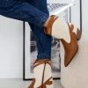 The Fashion Project Μποτάκια Cowboy με διχρωμία - Μπεζ