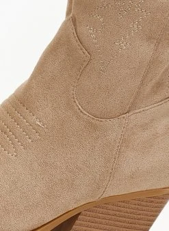 The Fashion Project Μποτάκια Western με ξύλινο τακούνι - Πούρο 9 The Fashion Project Μποτάκια Western με ξύλινο τακούνι - Πούρο -The Fashion Project κατάστημα mpotakia western me ksulino takouni 105839 5422