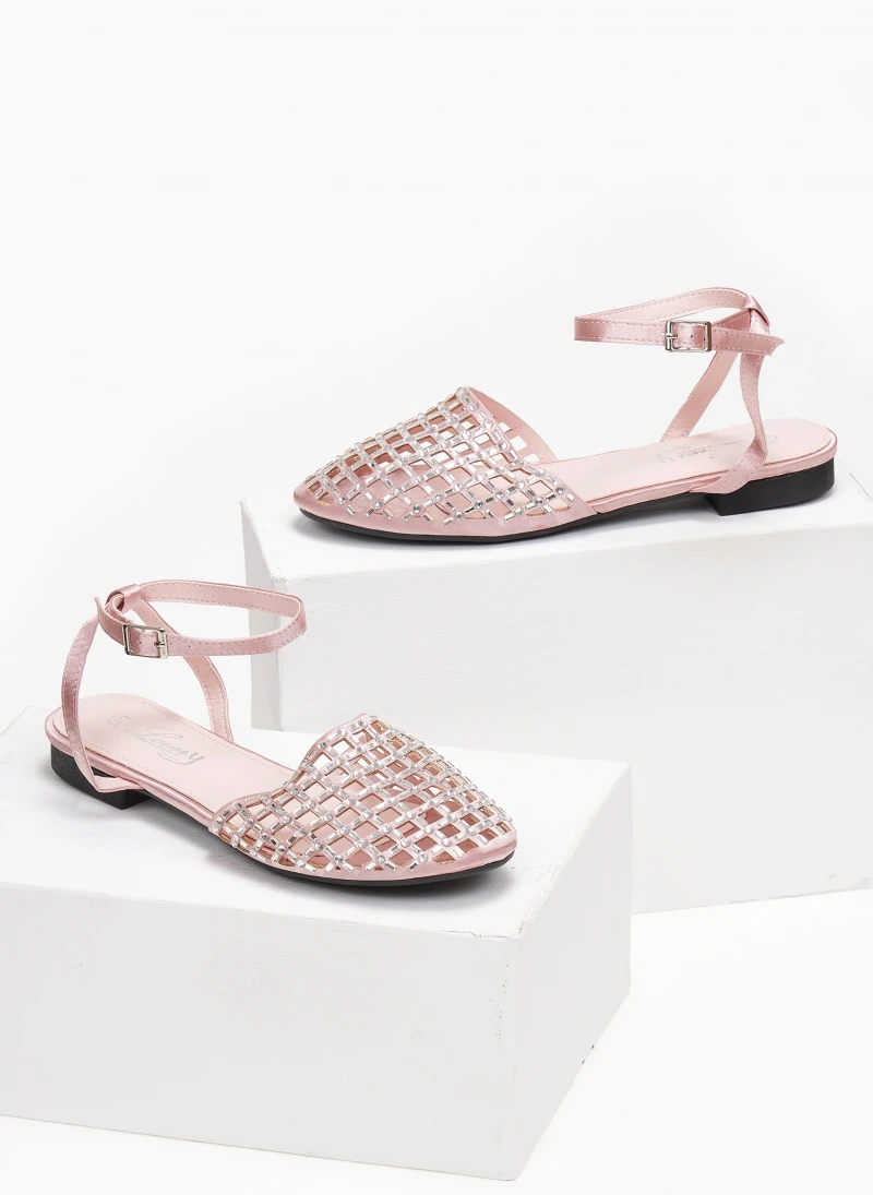 The Fashion Project Μπαλαρίνες με στρας - Ροζ 2 The Fashion Project Μπαλαρίνες με στρας - Ροζ - Image 2