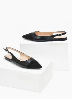The Fashion Project Μπαλαρίνες μυτερές με λουράκι - Μαύρο 9 The Fashion Project Μπαλαρίνες μυτερές με λουράκι - Μαύρο -The Fashion Project κατάστημα mules mutera me louraki 110845 5whe
