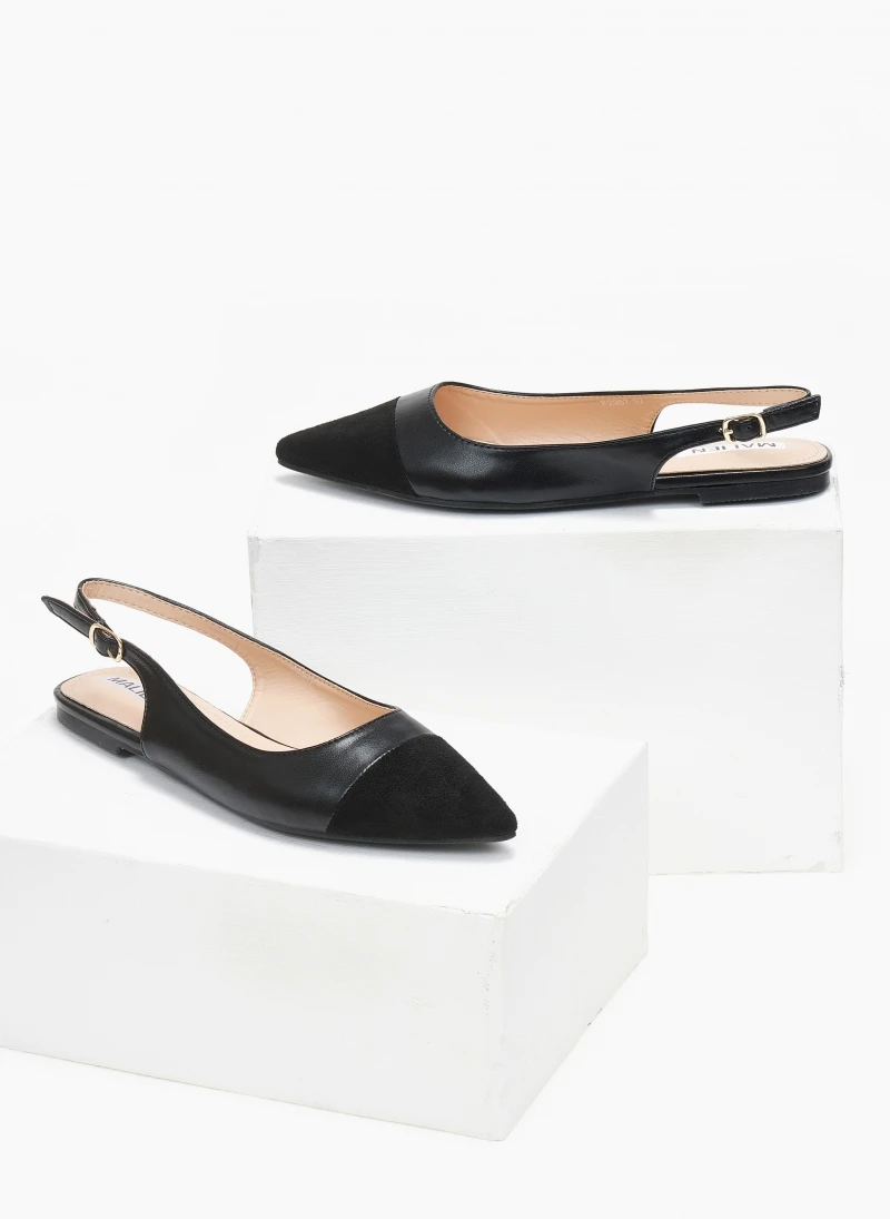 The Fashion Project Μπαλαρίνες μυτερές με λουράκι - Μαύρο 3 The Fashion Project Μπαλαρίνες μυτερές με λουράκι - Μαύρο - Image 3