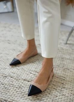 The Fashion Project Μπαλαρίνες μυτερές με λουράκι - Μπεζ -The Fashion Project κατάστημα mules mutera me louraki 110846 0nc3