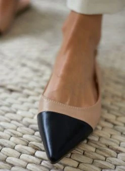 The Fashion Project Μπαλαρίνες μυτερές με λουράκι - Μπεζ -The Fashion Project κατάστημα mules mutera me louraki 110846 8ucb