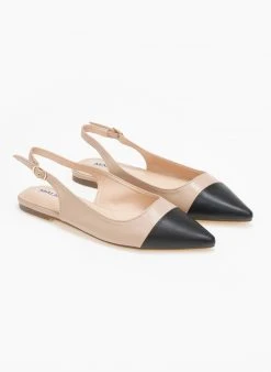 The Fashion Project Μπαλαρίνες μυτερές με λουράκι - Μπεζ -The Fashion Project κατάστημα mules mutera me louraki 110846 nbg6