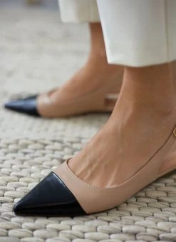 The Fashion Project Μπαλαρίνες μυτερές με λουράκι - Μπεζ -The Fashion Project κατάστημα mules mutera me louraki 110846 s1kk