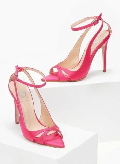 Estil Πέδιλα με μπαρέτα και ανοίγματα Tfp - Φούξια 8 Estil Πέδιλα με μπαρέτα και ανοίγματα Tfp - Φούξια -The Fashion Project κατάστημα mutera saten pedila 103212 dah6
