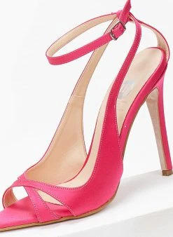 Estil Πέδιλα με μπαρέτα και ανοίγματα Tfp - Φούξια 11 Estil Πέδιλα με μπαρέτα και ανοίγματα Tfp - Φούξια -The Fashion Project κατάστημα mutera saten pedila 103212 n4bk