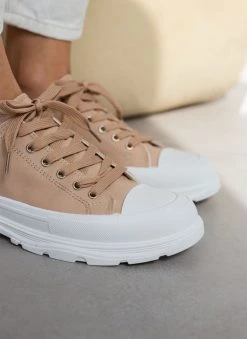 The Fashion Project Sneakers πάνινα με ιδιαίτερη σόλα - Πούρο -The Fashion Project κατάστημα panina sneakers idiaiteri sola 87912 xk2k