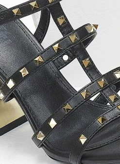 Xti Footwear Πέδιλα καρέ με τρουκς Xti 141428 - Μαύρο -The Fashion Project κατάστημα pedila kare me trouks xti 141428 110226 2kms