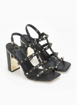 Xti Footwear Πέδιλα καρέ με τρουκς Xti 141428 - Μαύρο -The Fashion Project κατάστημα pedila kare me trouks xti 141428 110226 80vo