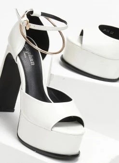 The Fashion Project Πέδιλα με μπαρέτα και Anklet - Λευκό 6 The Fashion Project Πέδιλα με μπαρέτα και Anklet - Λευκό -The Fashion Project κατάστημα pedila loustrini me mpareta kai anklet 111255 0a8j