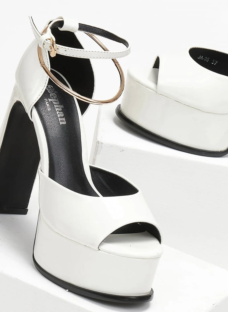 The Fashion Project Πέδιλα με μπαρέτα και Anklet - Λευκό 3 The Fashion Project Πέδιλα με μπαρέτα και Anklet - Λευκό - Image 3