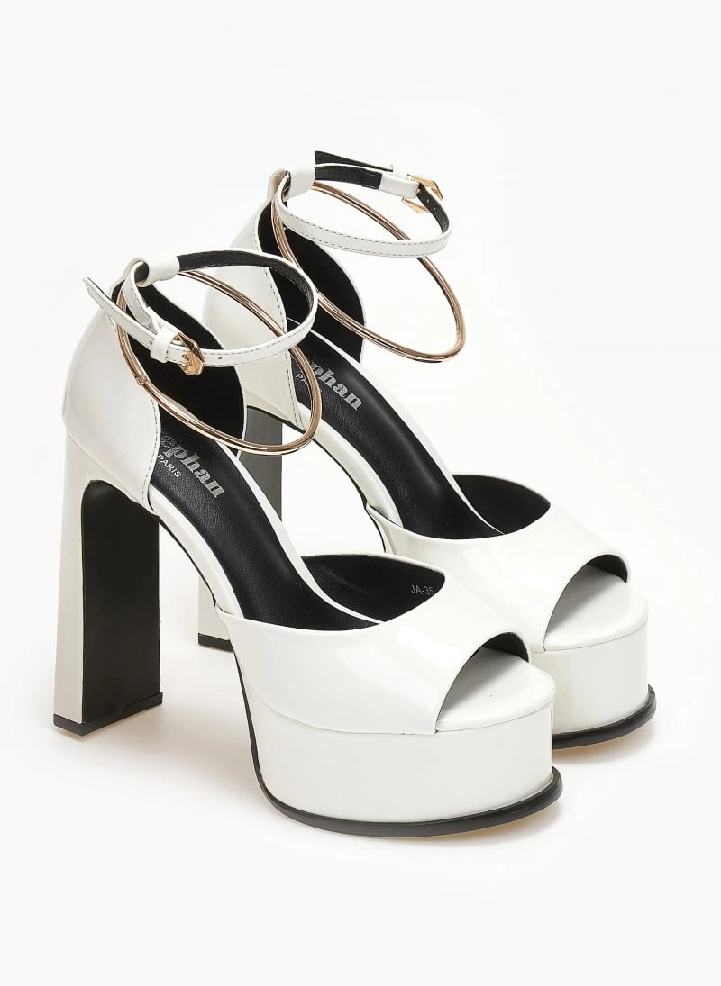 The Fashion Project Πέδιλα με μπαρέτα και Anklet - Λευκό 4 The Fashion Project Πέδιλα με μπαρέτα και Anklet - Λευκό - Image 4