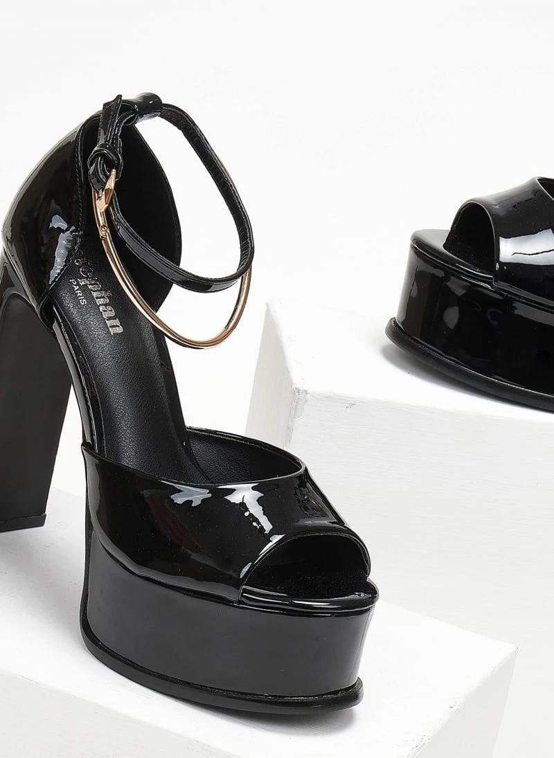 The Fashion Project Πέδιλα με μπαρέτα και Anklet - Μαύρο 3 The Fashion Project Πέδιλα με μπαρέτα και Anklet - Μαύρο - Image 3