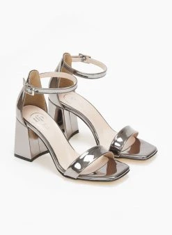 Πέδιλα με μπαρέτα λουστρίνι Tfp - Ατσαλί 7 Πέδιλα με μπαρέτα λουστρίνι Tfp - Ατσαλί -The Fashion Project κατάστημα pedila loustrini me mpareta tfp 110889 6erz