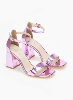 Πέδιλα με μπαρέτα λουστρίνι Tfp - Μωβ ανοιχτό -The Fashion Project κατάστημα pedila loustrini me mpareta tfp 110890 krht