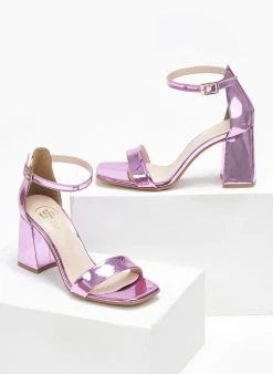 Πέδιλα με μπαρέτα λουστρίνι Tfp - Μωβ ανοιχτό -The Fashion Project κατάστημα pedila loustrini me mpareta tfp 110890 unc6