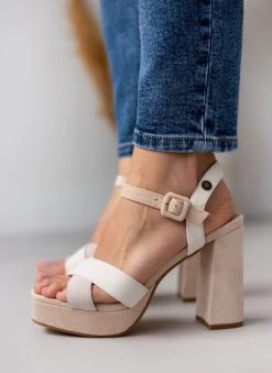 Πέδιλα με φιάπα Suede Refresh 170788 - Μπεζ