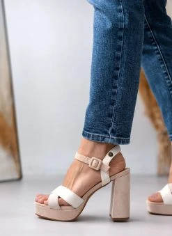 Πέδιλα με φιάπα Suede Refresh 170788 - Μπεζ -The Fashion Project κατάστημα pedila me fiapa suede refresh 170788 110306 wuwg