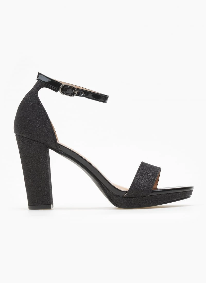 TFP Πέδιλα με μπαρέτα και Glitter - Μαύρο 1 TFP Πέδιλα με μπαρέτα και Glitter - Μαύρο