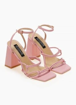 The Fashion Project Πέδιλα με μπα΄ρετα και κόμπους στα λουράκια - Ροζ -The Fashion Project κατάστημα pedila me kompous sto plai 104679 and4