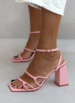 The Fashion Project Πέδιλα με μπα΄ρετα και κόμπους στα λουράκια - Ροζ