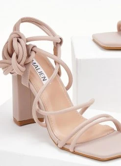 The Fashion Project Πέδιλα με Lace Up δέσιμο - Μπεζ 7 The Fashion Project Πέδιλα με Lace Up δέσιμο - Μπεζ -The Fashion Project κατάστημα pedila me lace up desimo 104810 53kv