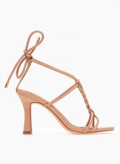 The Fashion Project Πέδιλα Lace Up με στριφτά λουράκια - Ροζ