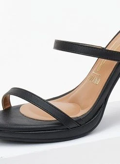 Πέδιλα με μπαρέτα και λεπτά λουράκια Vizzano 6210.1024 - Μαύρο -The Fashion Project κατάστημα pedila me lepta lourakia vizzano 62101024 106410 cby7