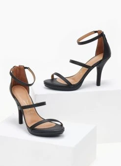 Πέδιλα με μπαρέτα και λεπτά λουράκια Vizzano 6210.1024 - Μαύρο -The Fashion Project κατάστημα pedila me lepta lourakia vizzano 62101024 106410 fro2