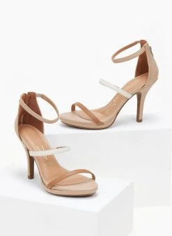 Πέδιλα με μπαρέτα και λεπτά λουράκια Vizzano 6210.1024 - Μπεζ -The Fashion Project κατάστημα pedila me lepta lourakia vizzano 62101024 106411 okju