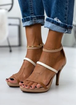 Πέδιλα με μπαρέτα και λεπτά λουράκια Vizzano 6210.1024 - Μπεζ -The Fashion Project κατάστημα pedila me lepta lourakia vizzano 62101024 106411 ulfg