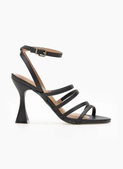 The Fashion Project Πέδιλα με μπαρέτα και λεπτά λουράκια Vizzano 6462.102 - Μαύρο